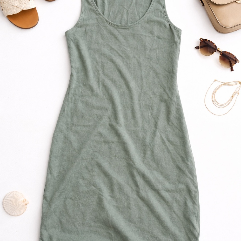 Frame Denim Sage Green Mini Dress